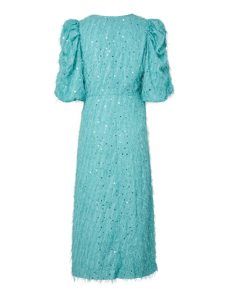YAS - YASILZA 2/4 LONG SEQUIN DRESS - D2D - paljettklänningar - reef waters - 1
