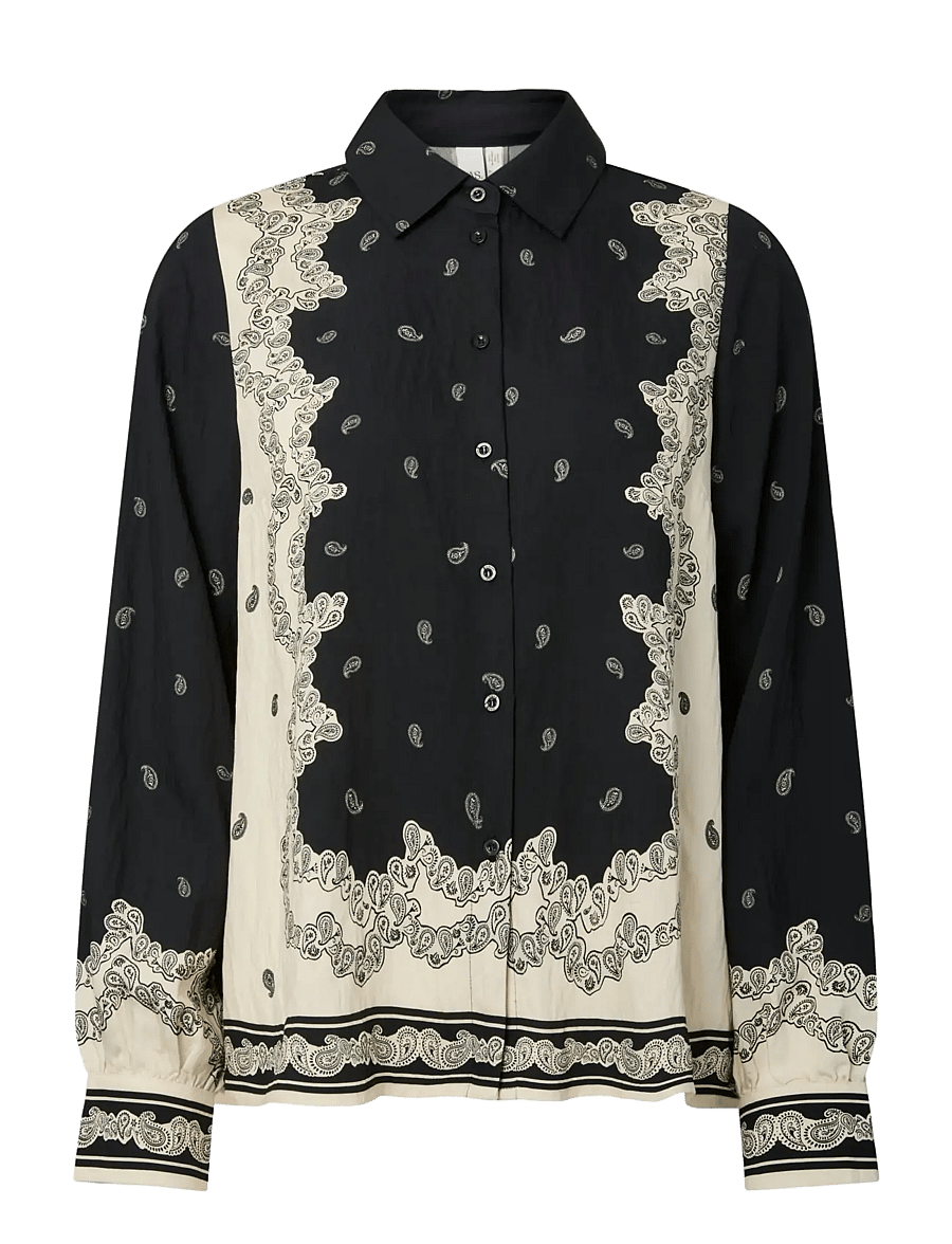 YAS - YASTRANO LS SHIRT S. - D2D - pikkade varrukatega särgid - black - 0