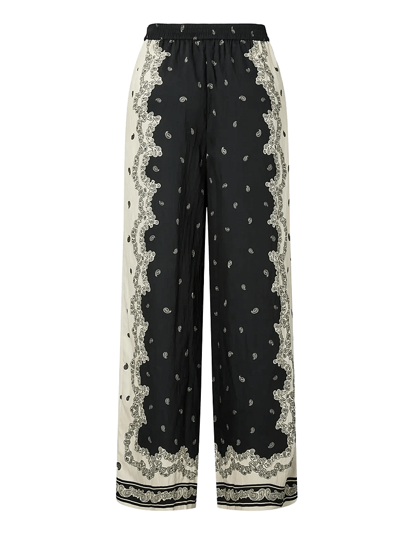 YAS - YASTRANO HW PANT S. - D2D - laia säärega püksid - black - 1