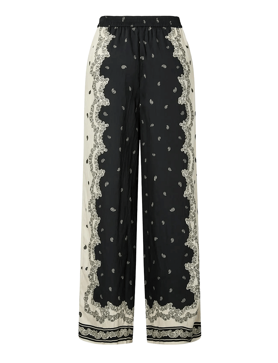 YAS - YASTRANO HW PANT S. - D2D - bukser med brede ben - black - 1
