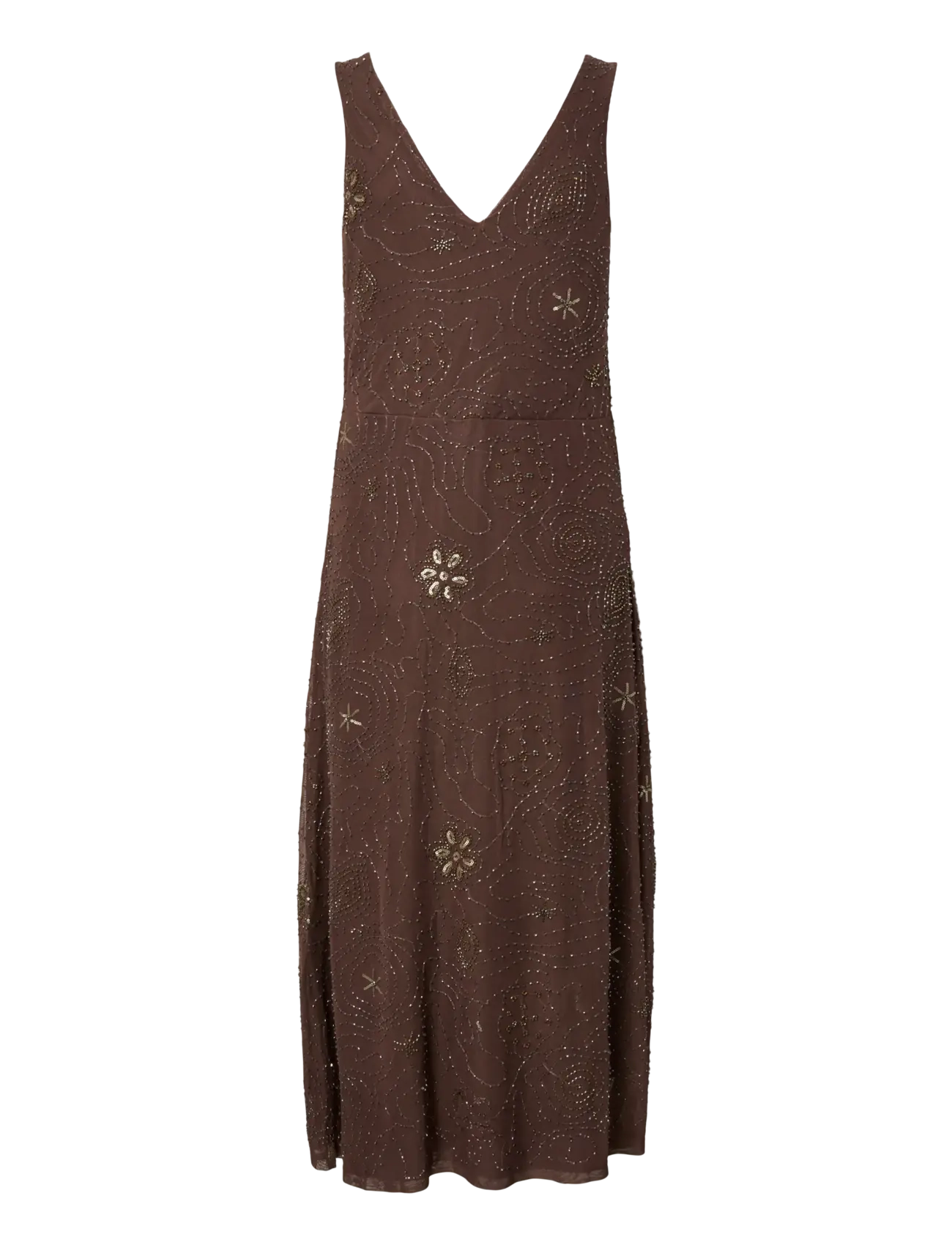 YAS - YASNURA SL LONG MESH DRESS - FEST - sukienki wieczorowe - peyote - 2