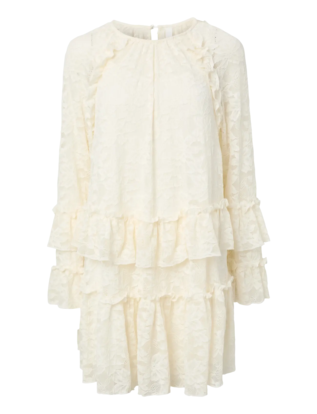 YAS YASTUKKA LS DRESS - FEST - Blondekjoler - PRISTINE / cream