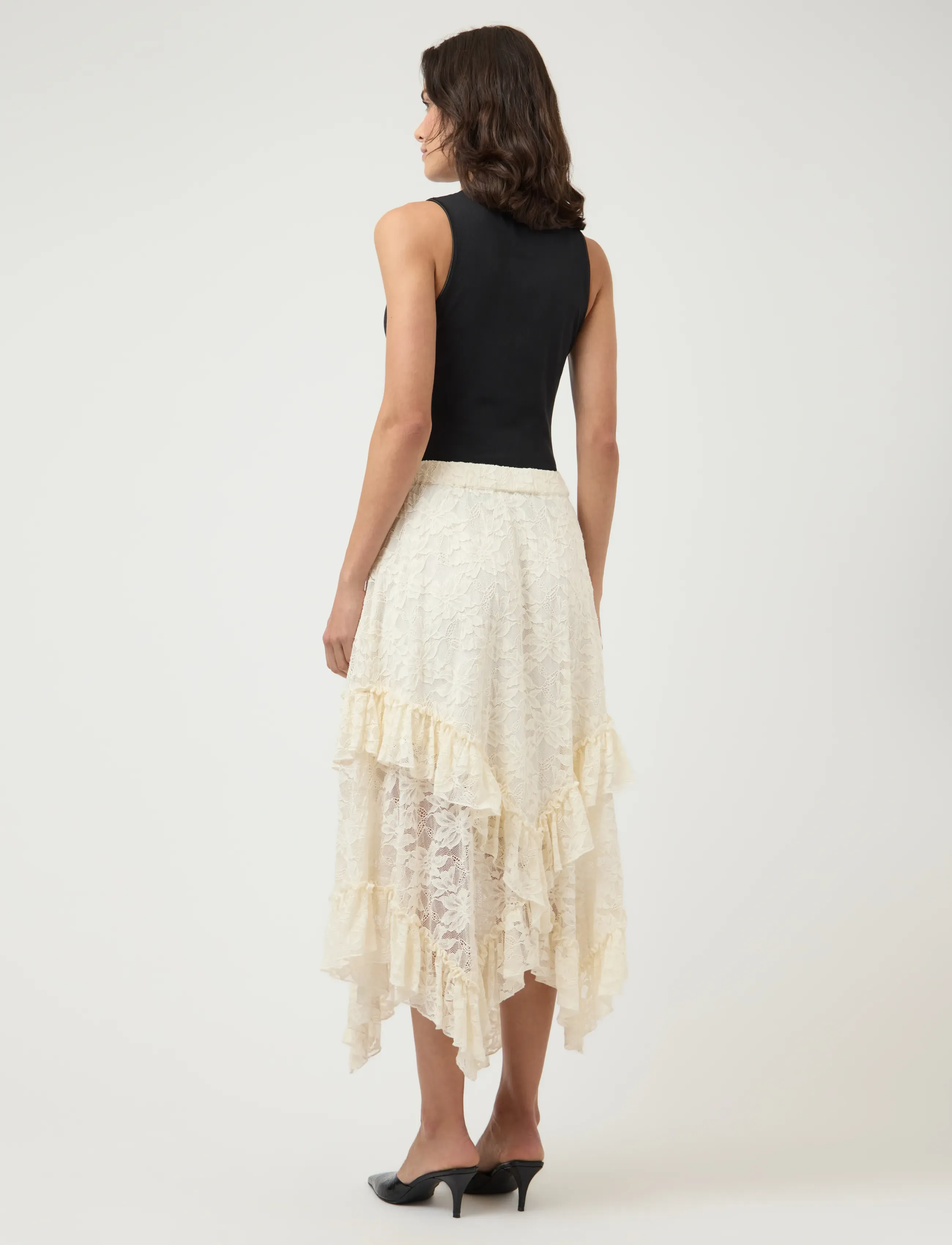 YAS - YASTUKKA HW ANKLE SKIRT - FEST - maxi skirts - pristine - 3
