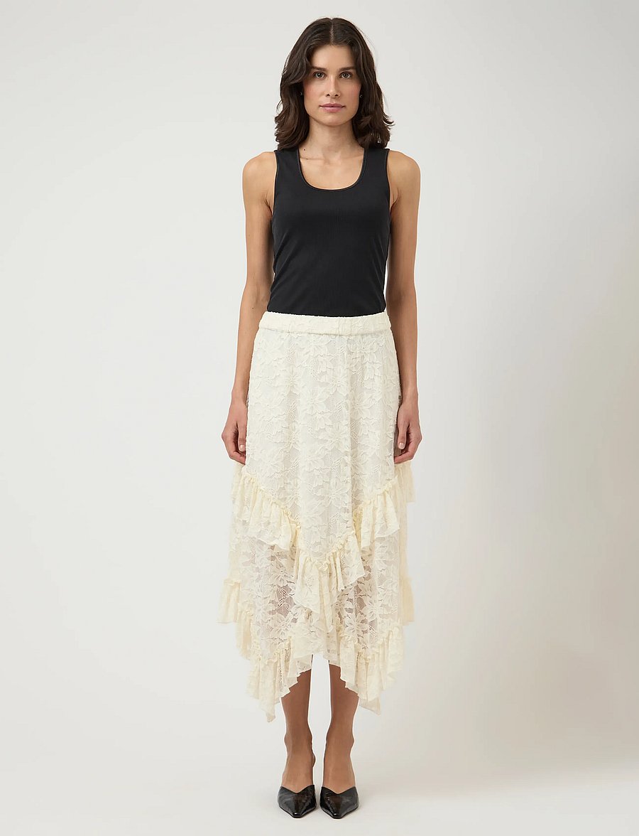 YAS - YASTUKKA HW ANKLE SKIRT - FEST - maxi skirts - pristine - 4