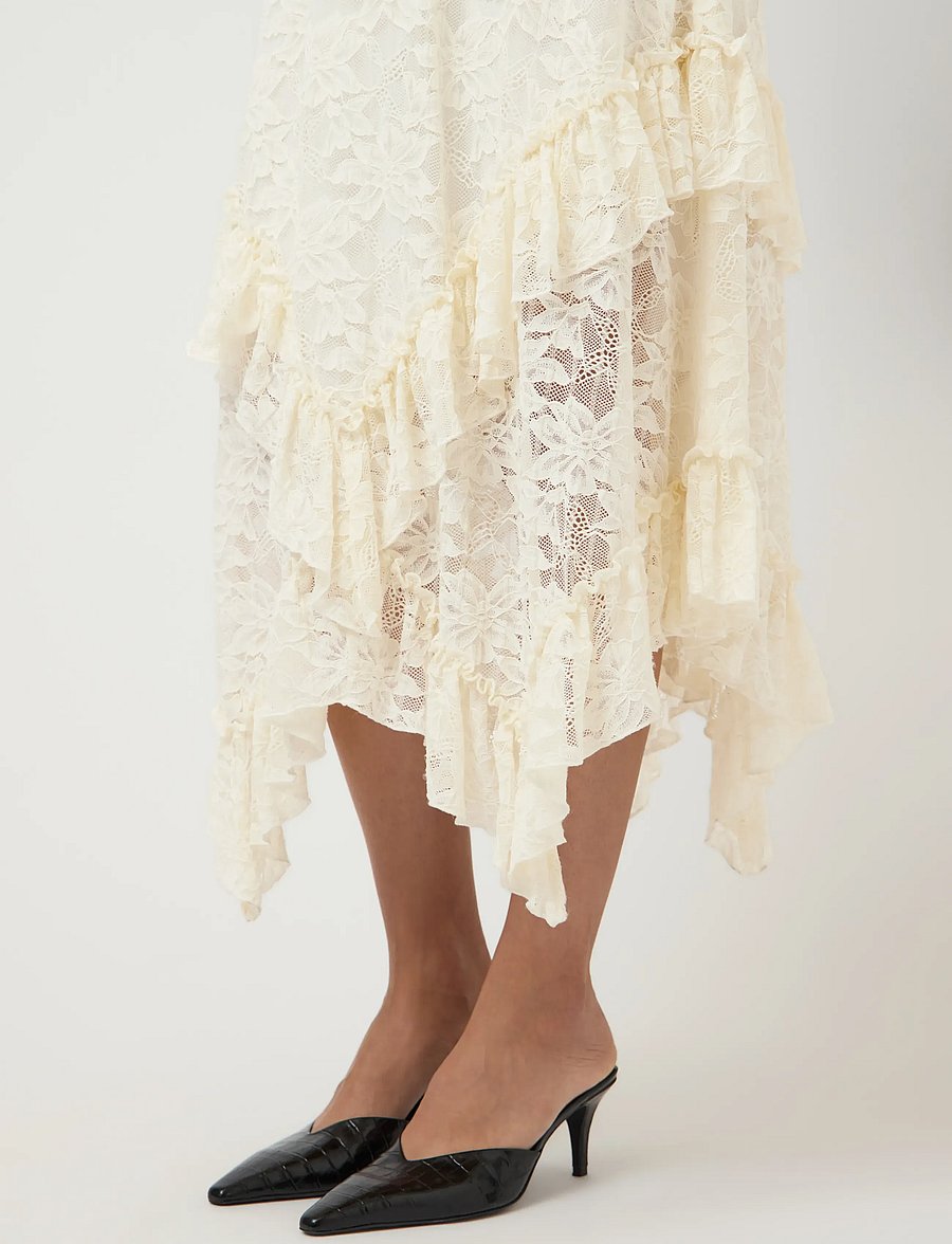 YAS - YASTUKKA HW ANKLE SKIRT - FEST - maxi skirts - pristine - 5