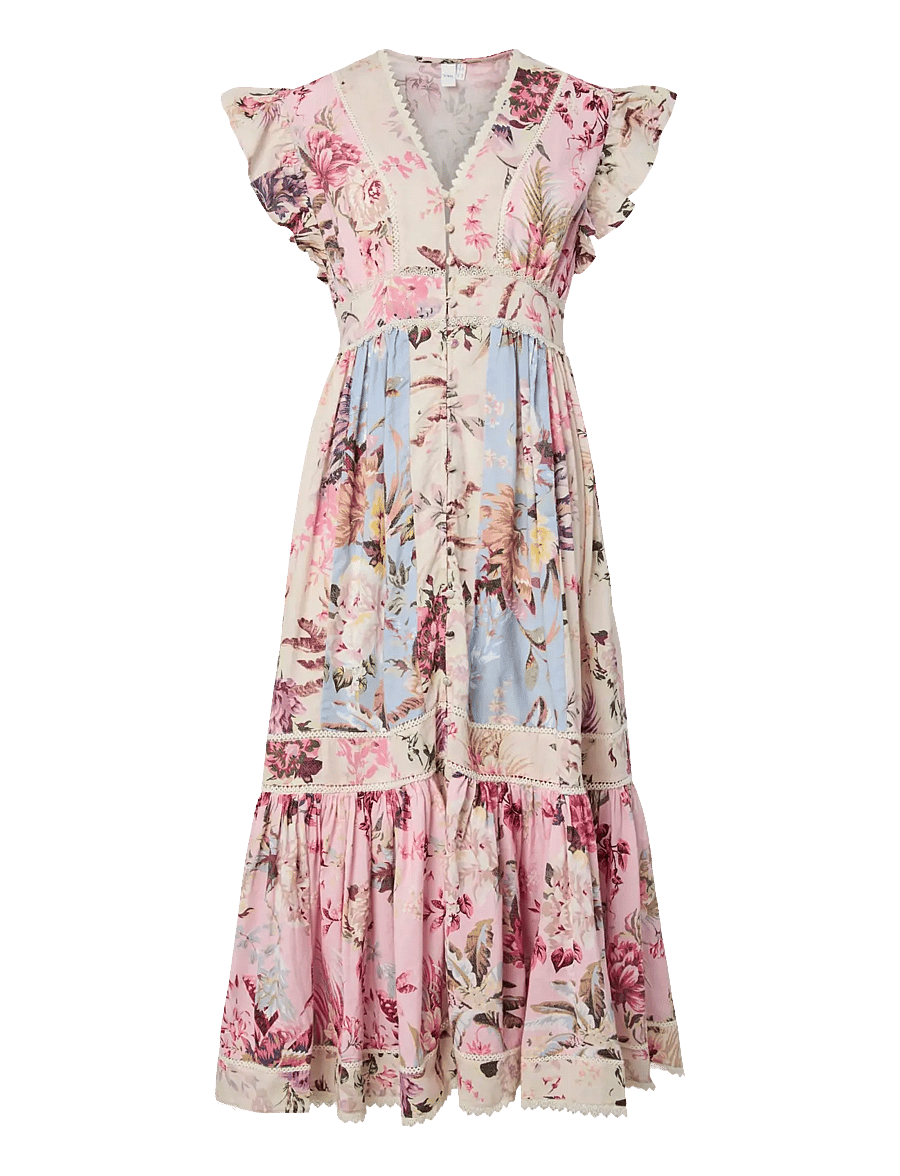 YAS - YASMESSA CS LONG DRESS - FEST S. - kesämekot - pristine - 1
