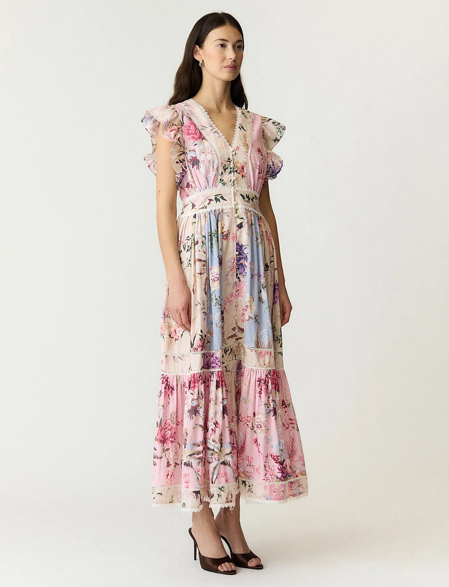 YAS - YASMESSA CS LONG DRESS - FEST S. - kesämekot - pristine - 0