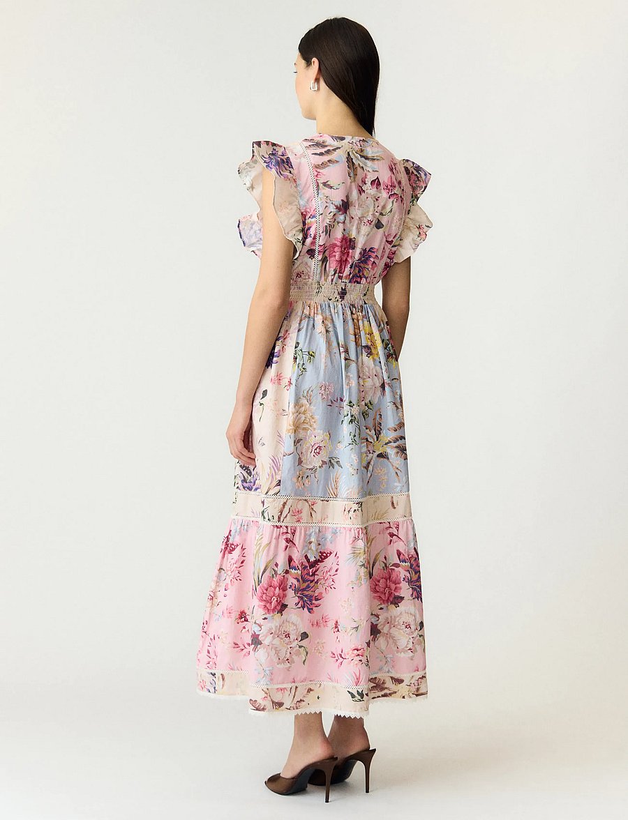 YAS - YASMESSA CS LONG DRESS - FEST S. - kesämekot - pristine - 4