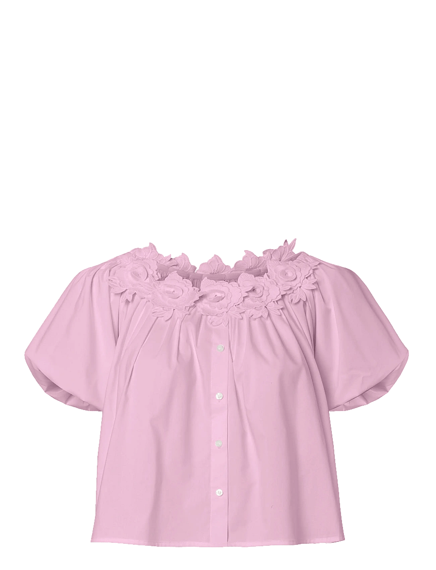 YAS - YASMANLY OFF-SHOULDER 2/4 TOP - palaidinės trumpomis rankovėmis - pink lady - 1