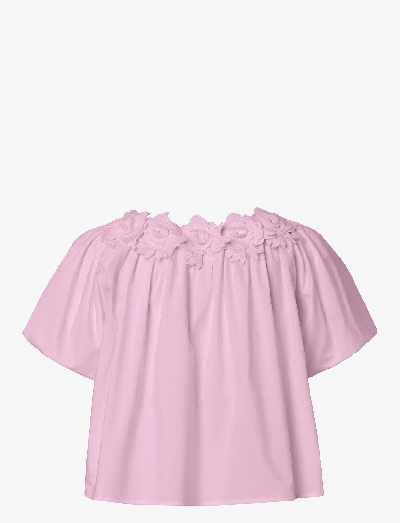YAS - YASMANLY OFF-SHOULDER 2/4 TOP - lühikeste varrukatega pluusid - pink lady - 1