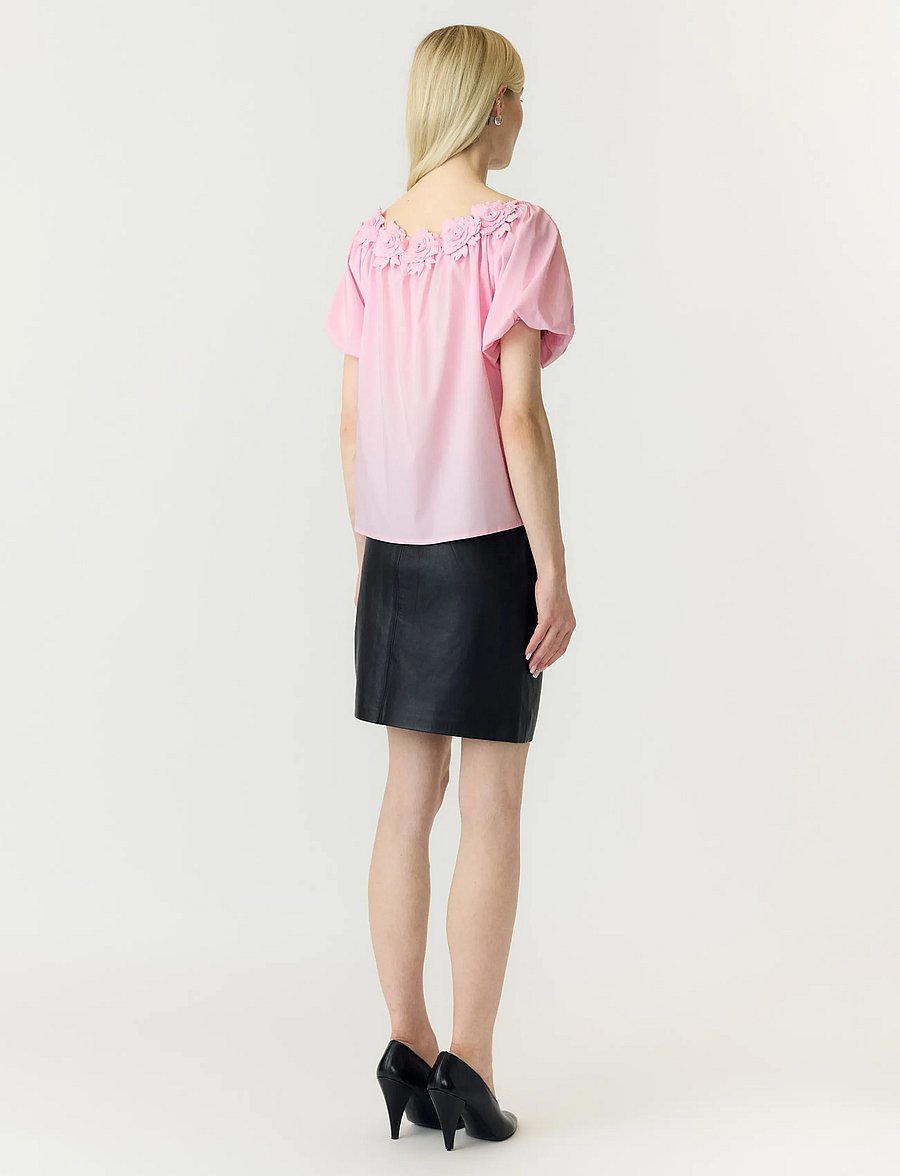 YAS - YASMANLY OFF-SHOULDER 2/4 TOP - palaidinės trumpomis rankovėmis - pink lady - 3