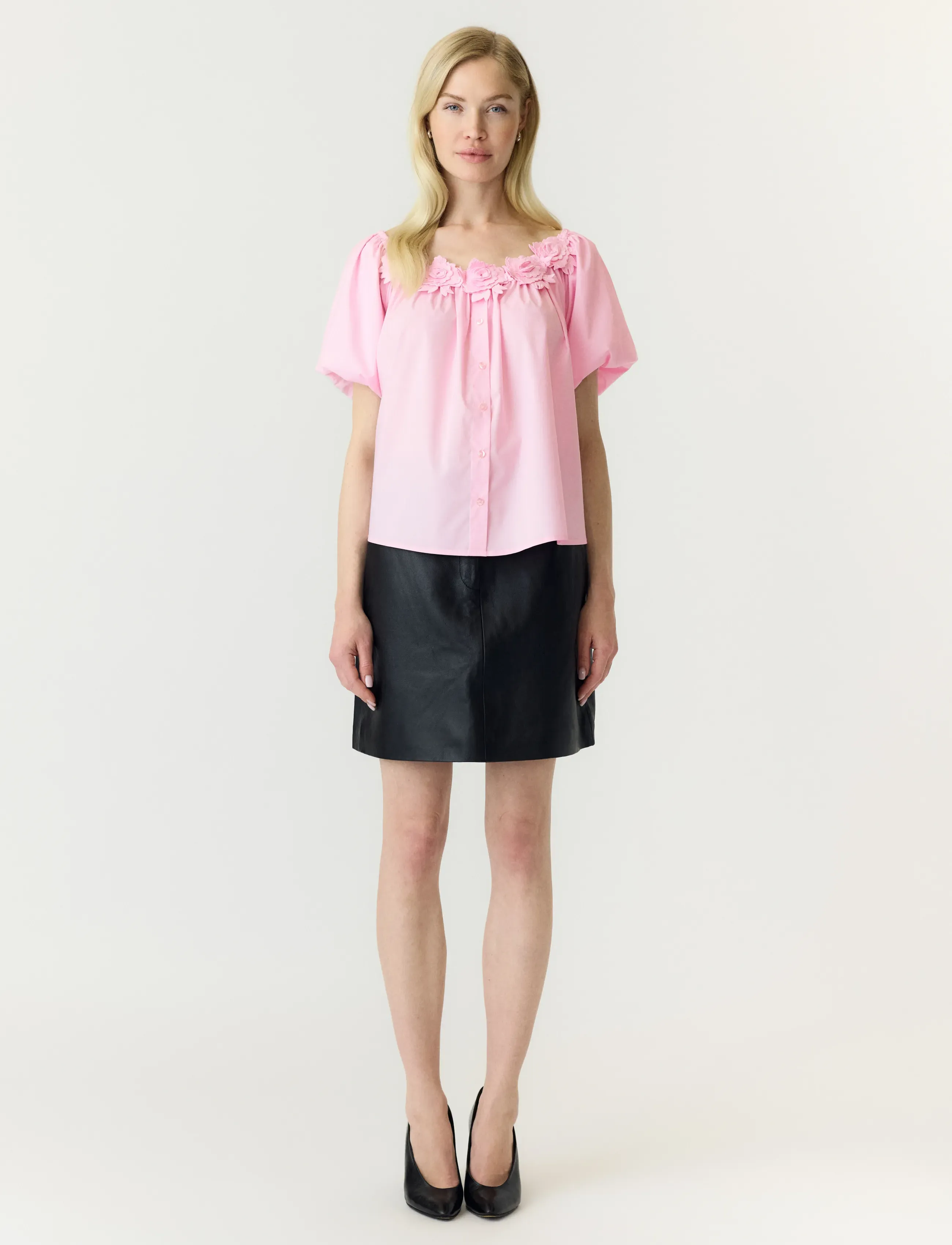 YAS - YASMANLY OFF-SHOULDER 2/4 TOP - palaidinės trumpomis rankovėmis - pink lady - 4