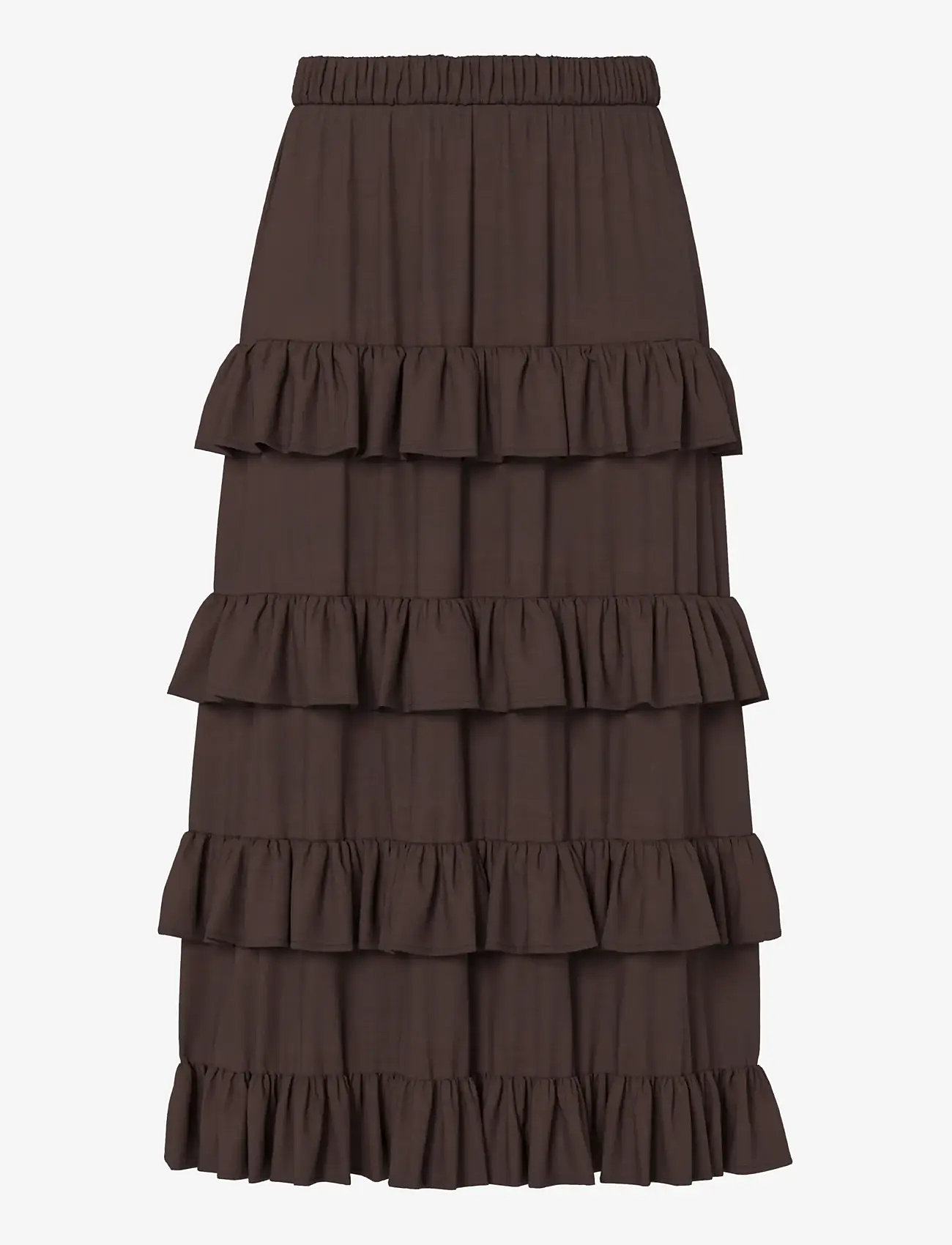 YAS - YASWIMA HW ANKLE SKIRT S. - lange rokken - coffee bean - 1