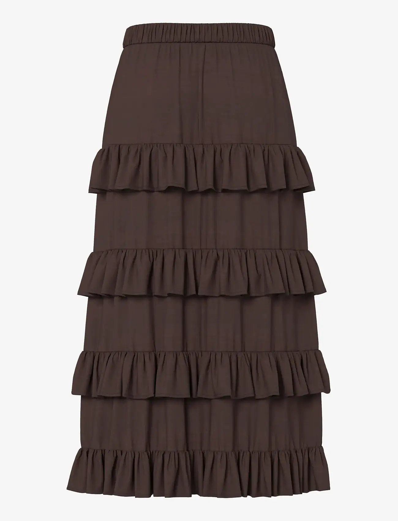 YAS - YASWIMA HW ANKLE SKIRT S. - lange rokken - coffee bean - 2