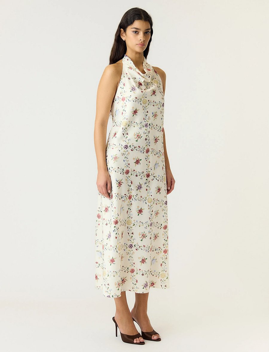 YAS - YASPELLA HALTERNECK LONG DRESS S. - sommerkleider - pristine - 4