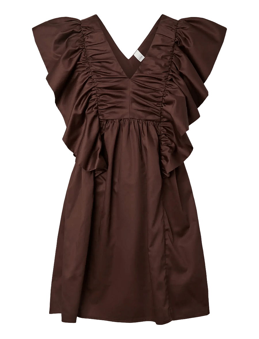 YAS - YASMAGLY SL DRESS - coffee bean - 0