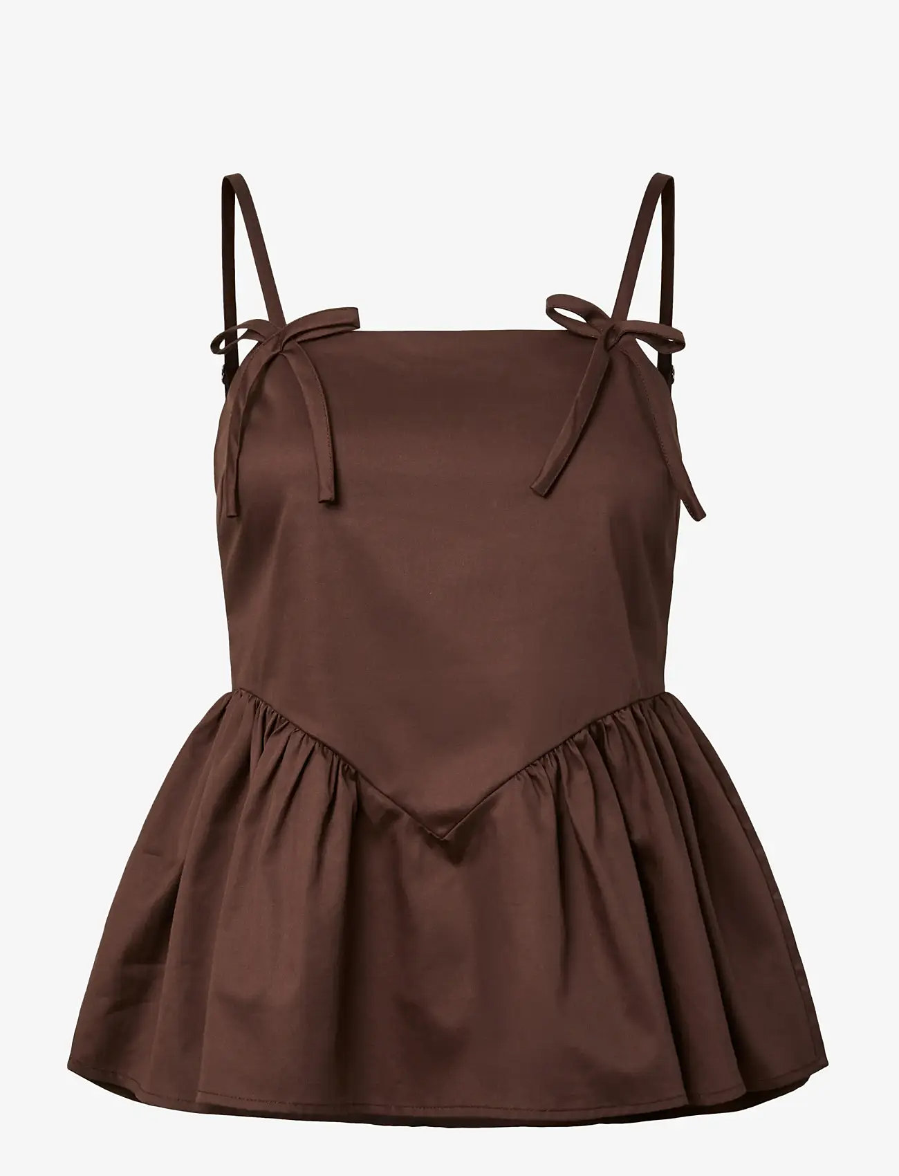 YAS - YASMAGLY STRAP TOP - Ärmellose blusen - coffee bean - 1