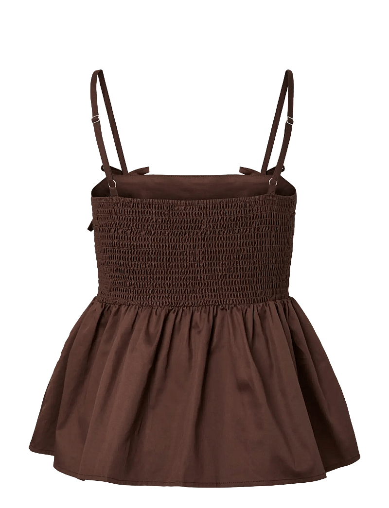 YAS - YASMAGLY STRAP TOP - palaidinės be rankovių - coffee bean - 2