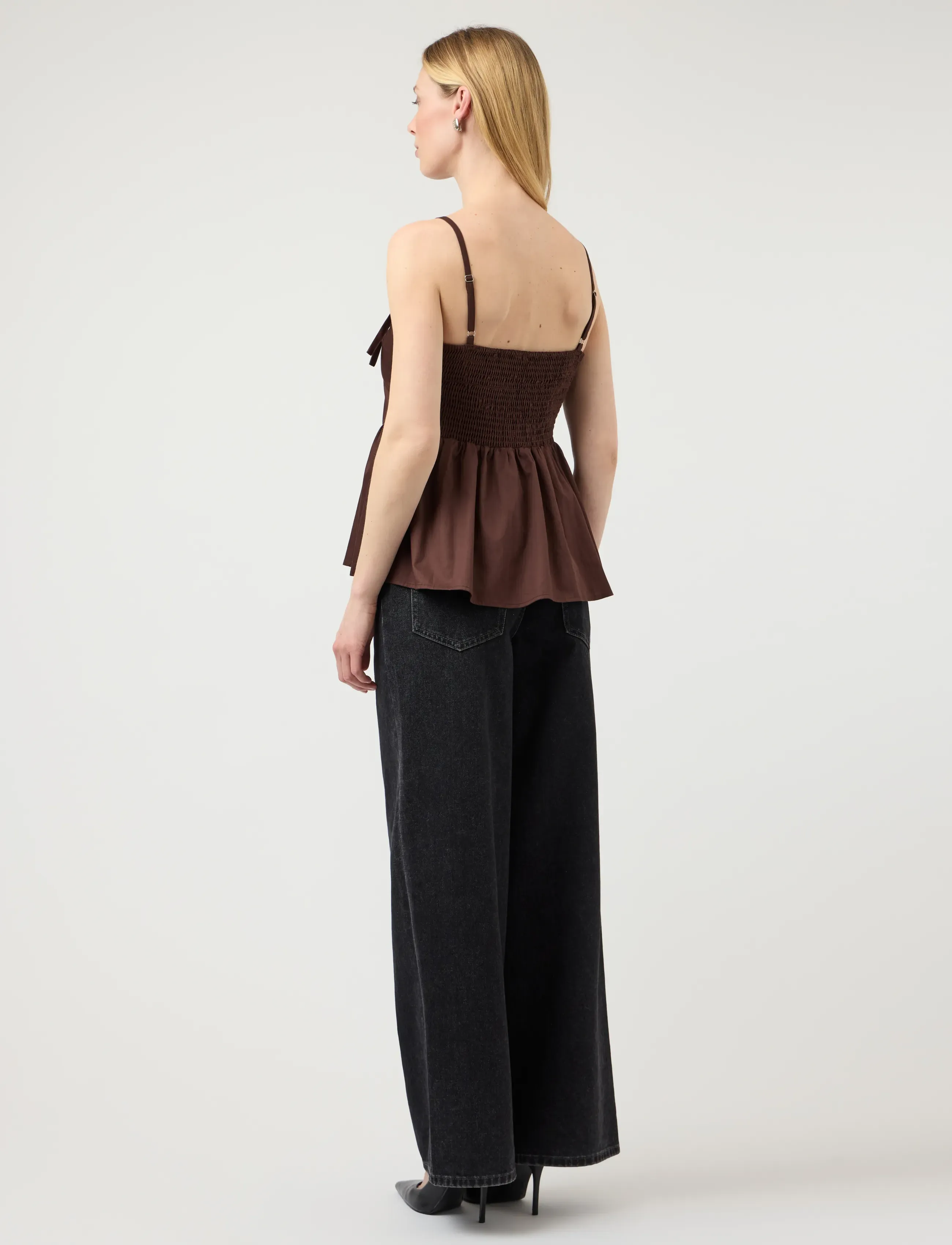 YAS - YASMAGLY STRAP TOP - Ärmellose blusen - coffee bean - 3