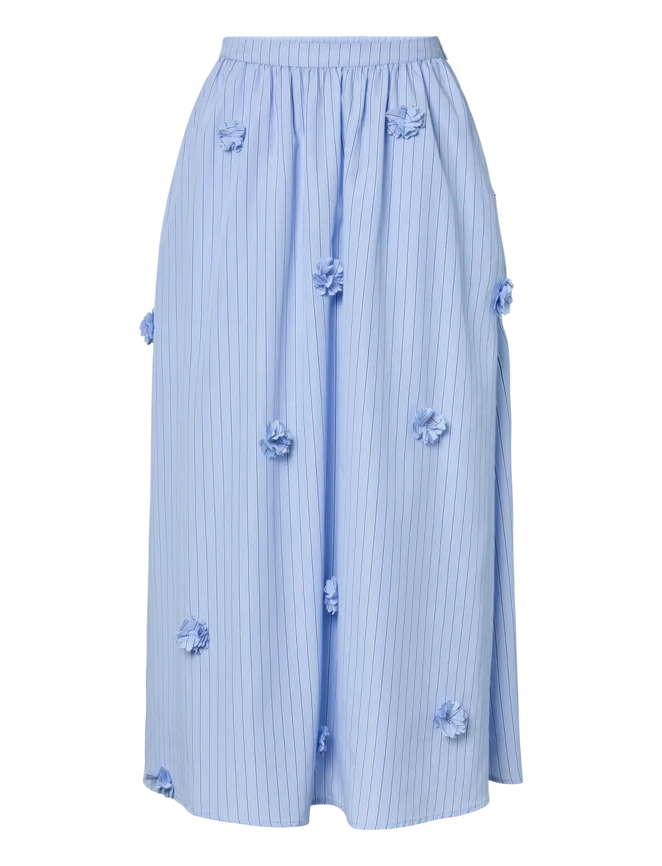 YAS Yasferima Hw Long Skirt, 42, Blue, Nederdele > Maxi Nederdele, Dame