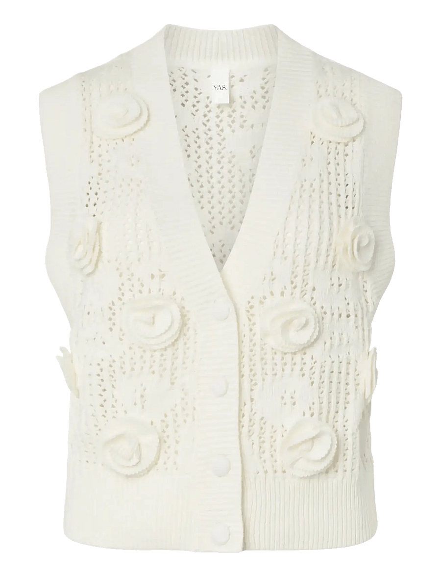 YAS - YASROSE KNIT VEST - star white - 0