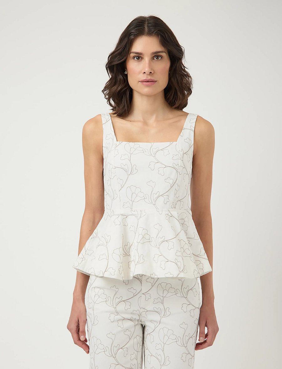 YAS - YASBLUMA SL TOP - sleeveless blouses - star white - 0