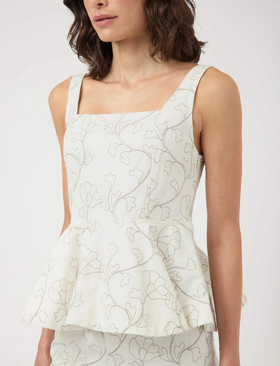 YAS - YASBLUMA SL TOP - sleeveless blouses - star white - 5