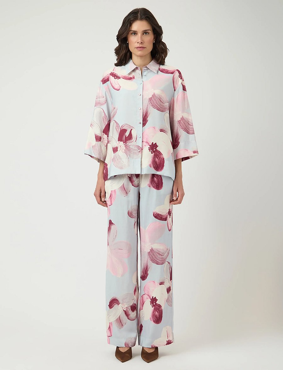 YAS - YASMARGA 3/4 SHIRT S. - SHOW - langærmede skjorter - skyway - 4