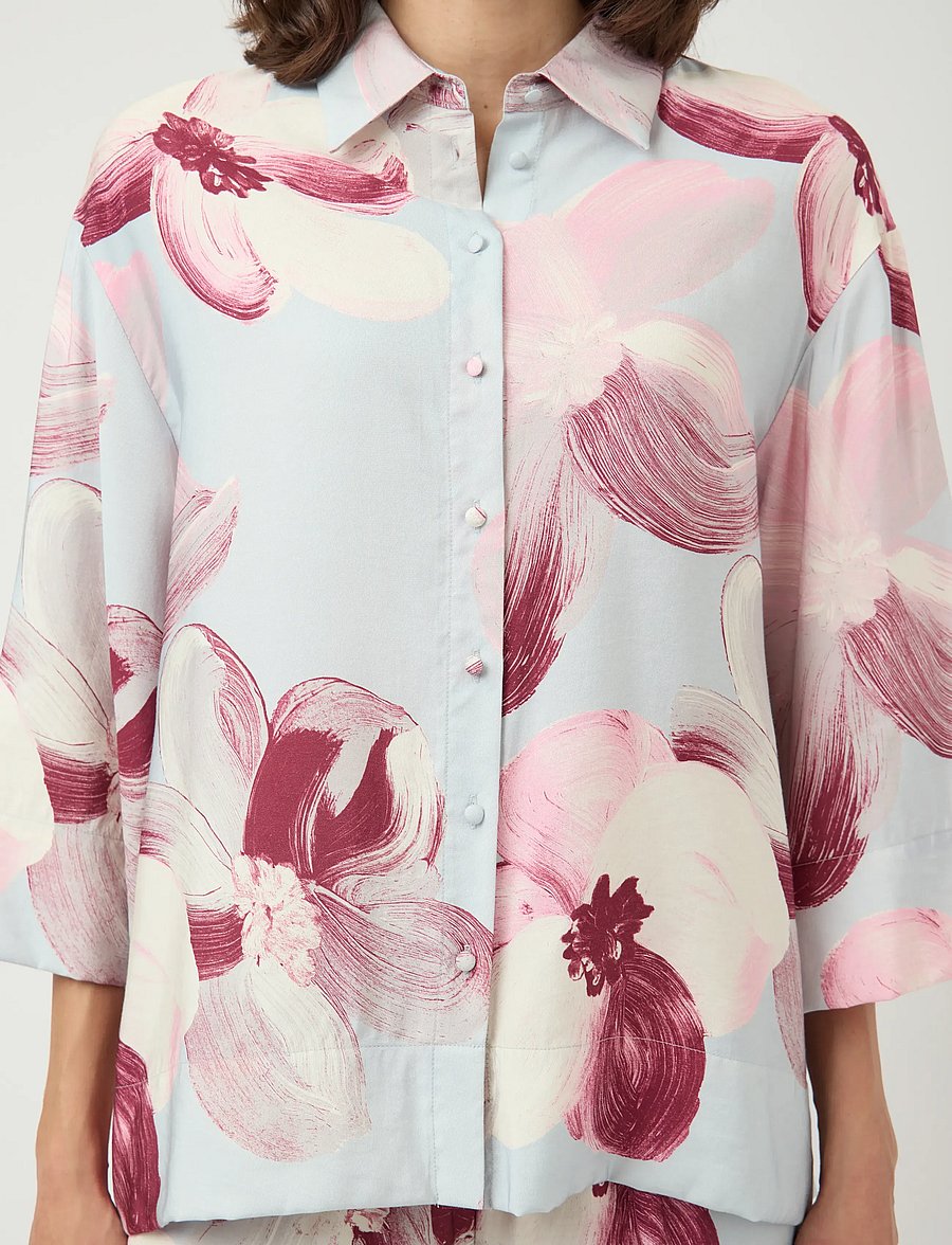 YAS - YASMARGA 3/4 SHIRT S. - SHOW - langærmede skjorter - skyway - 5
