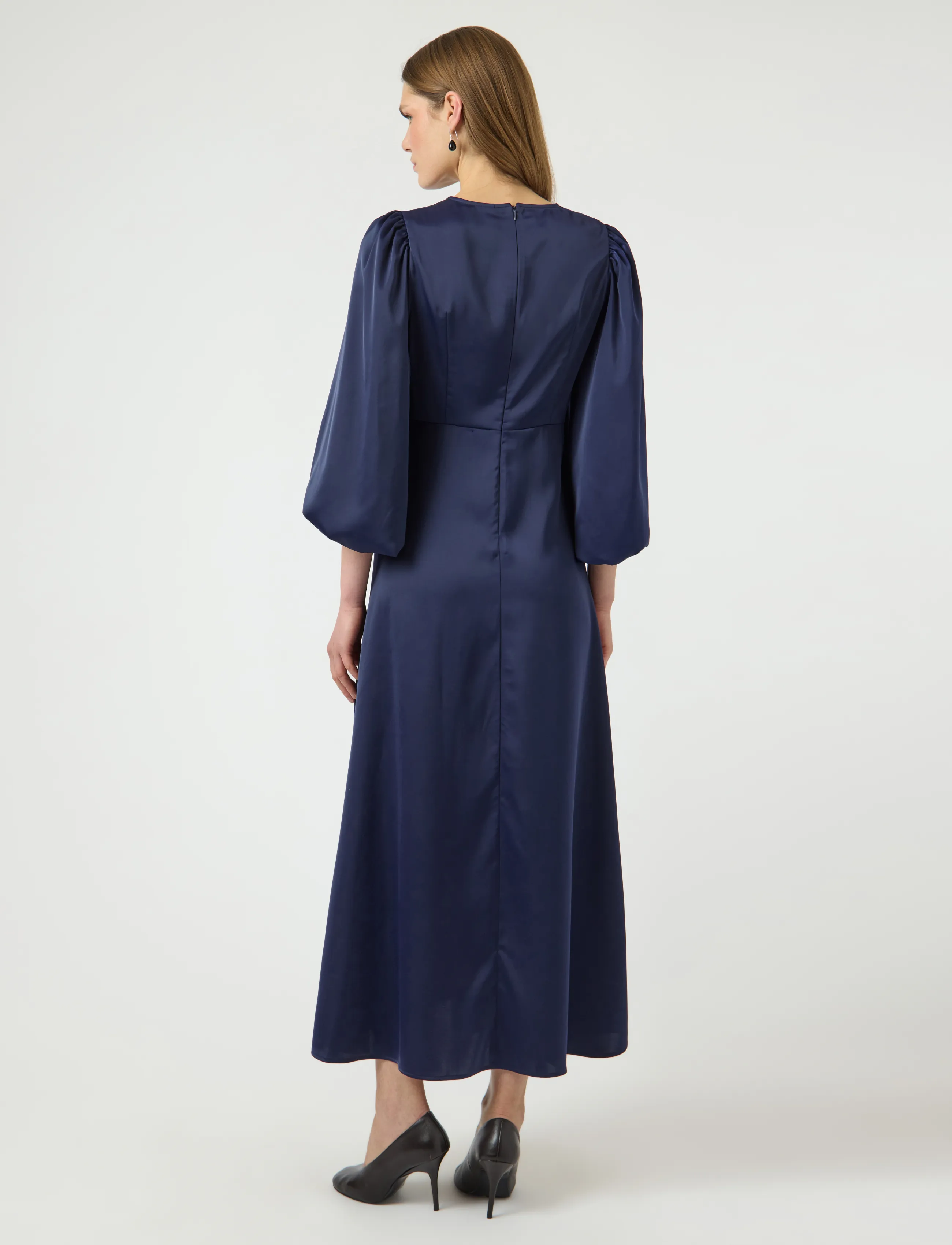 YAS - YASTHEA 3/4 LONG DRESS S. NOOS - evening dresses - evening blue - 3