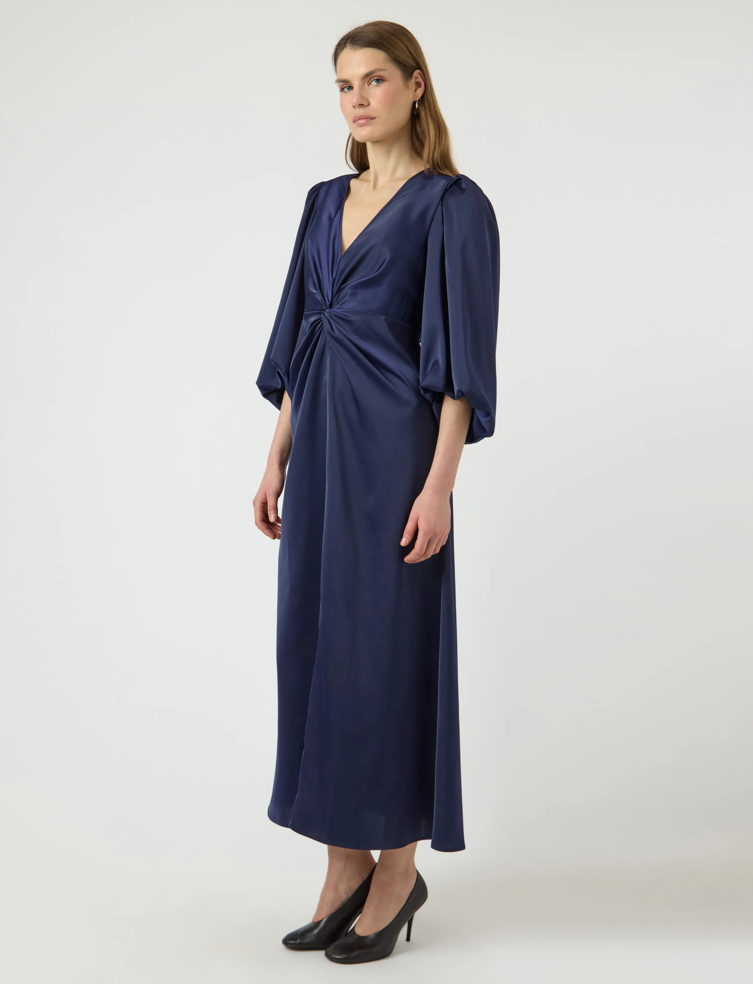 YAS - YASTHEA 3/4 LONG DRESS S. NOOS - evening dresses - evening blue - 4