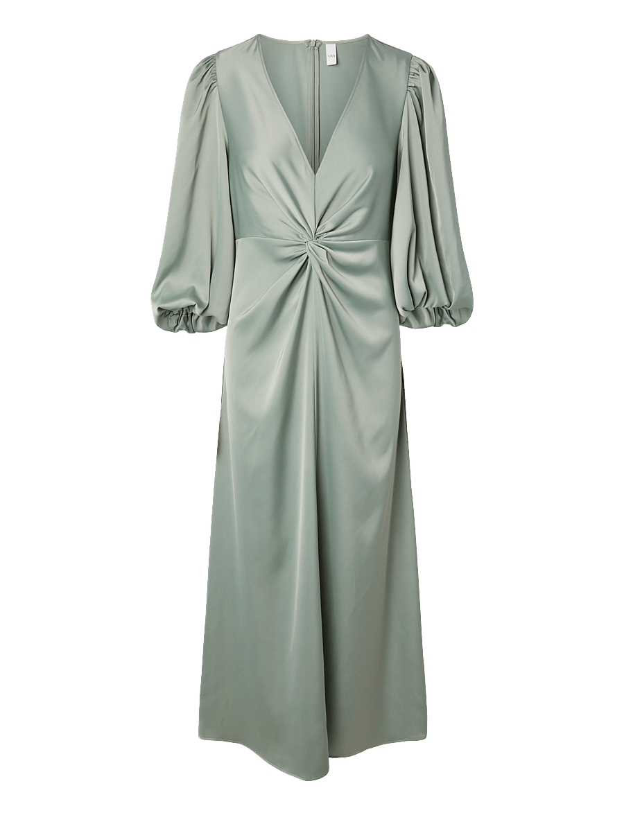 YAS - YASTHEA 3/4 LONG DRESS S. NOOS - Õhtukleidid - green milieu - 1