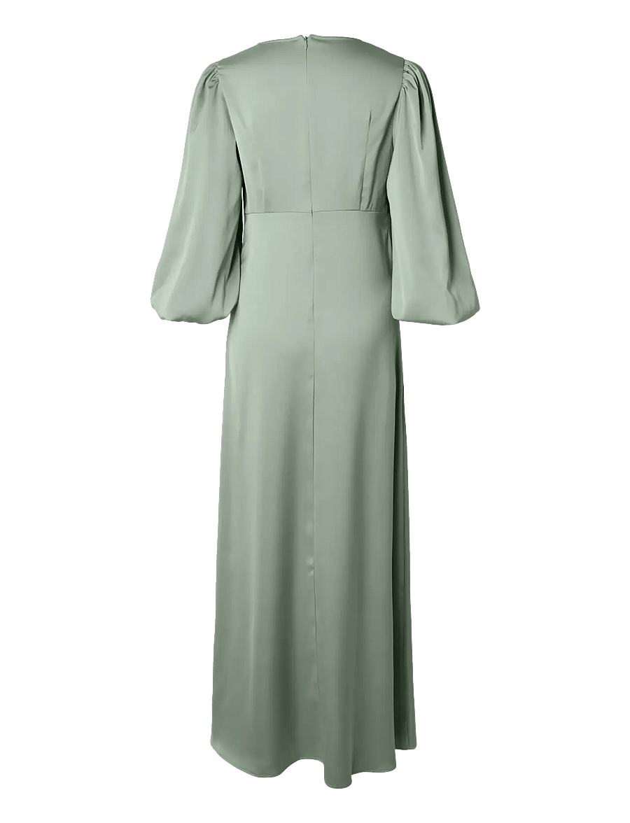 YAS - YASTHEA 3/4 LONG DRESS S. NOOS - Õhtukleidid - green milieu - 2