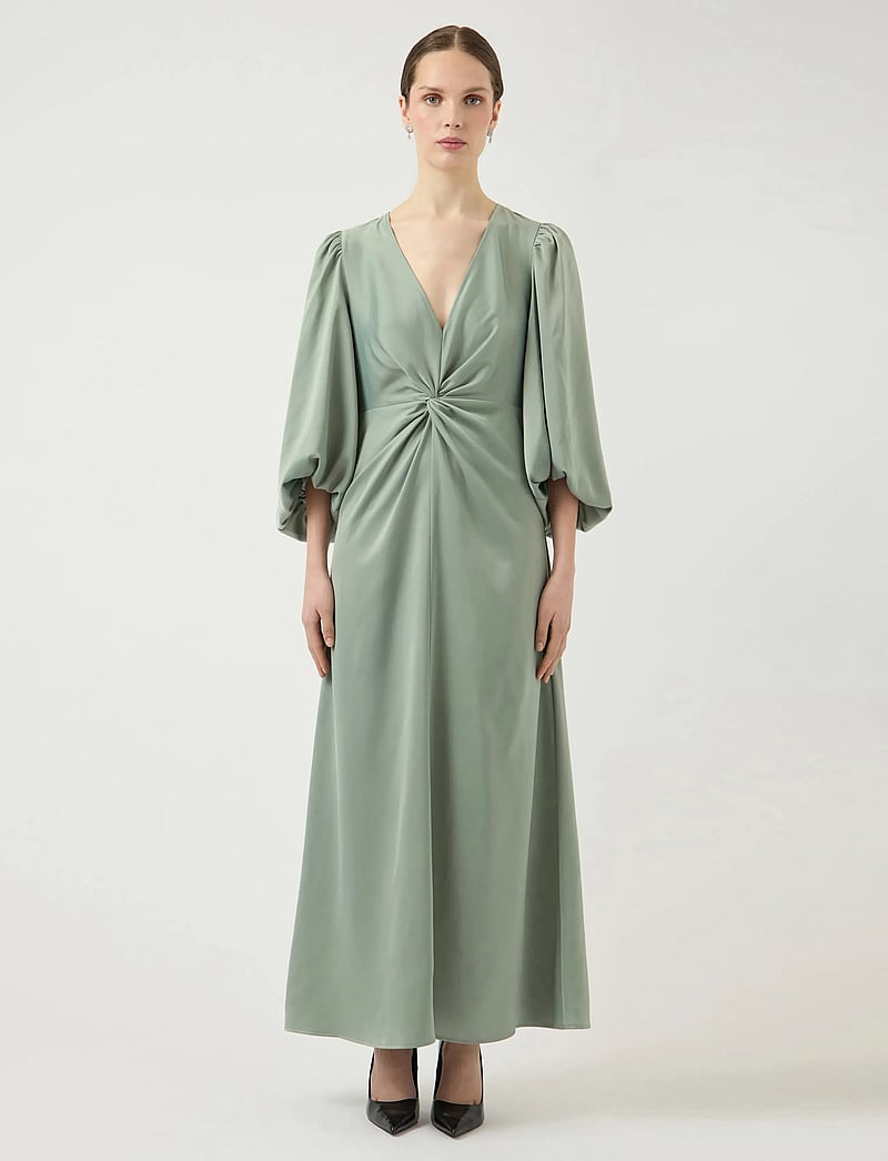 YAS - YASTHEA 3/4 LONG DRESS S. NOOS - abendkleider - green milieu - 0