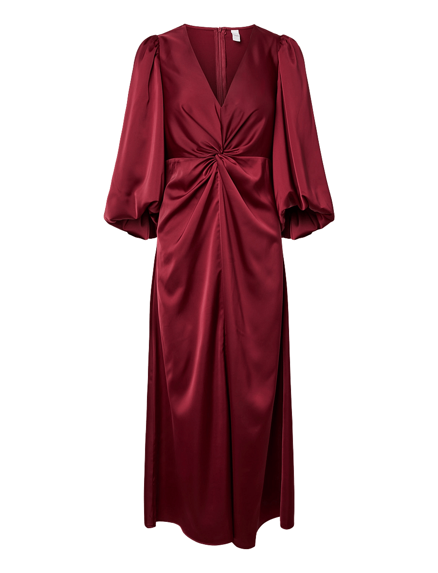 YAS - YASTHEA 3/4 LONG DRESS S. NOOS - aftonklänningar - tibetan red - 1