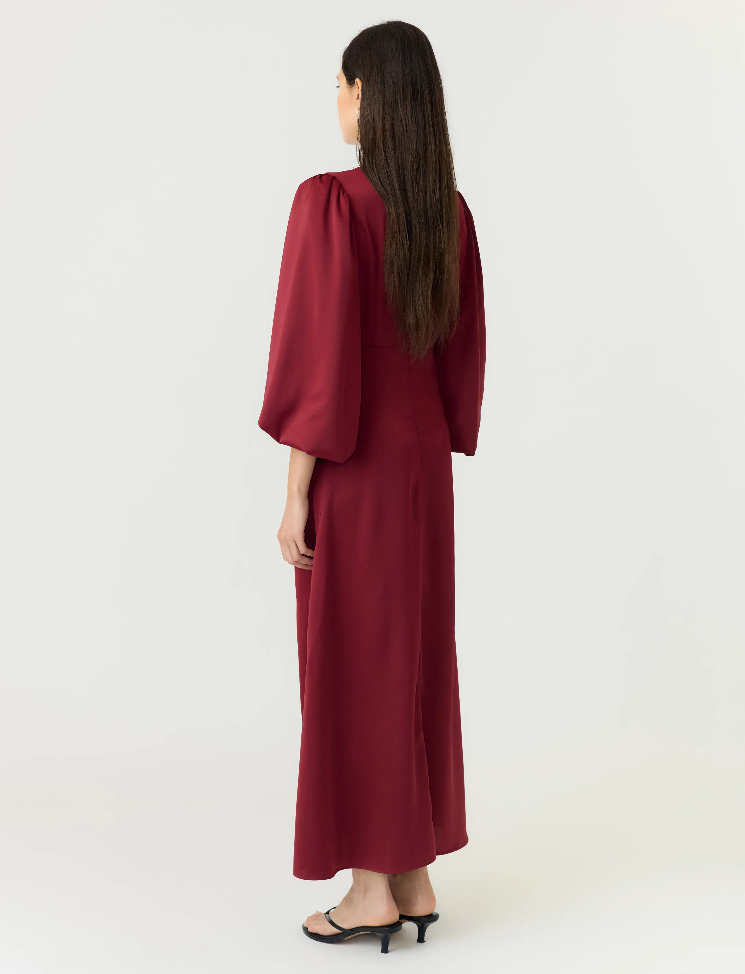 YAS - YASTHEA 3/4 LONG DRESS S. NOOS - evening dresses - tibetan red - 3