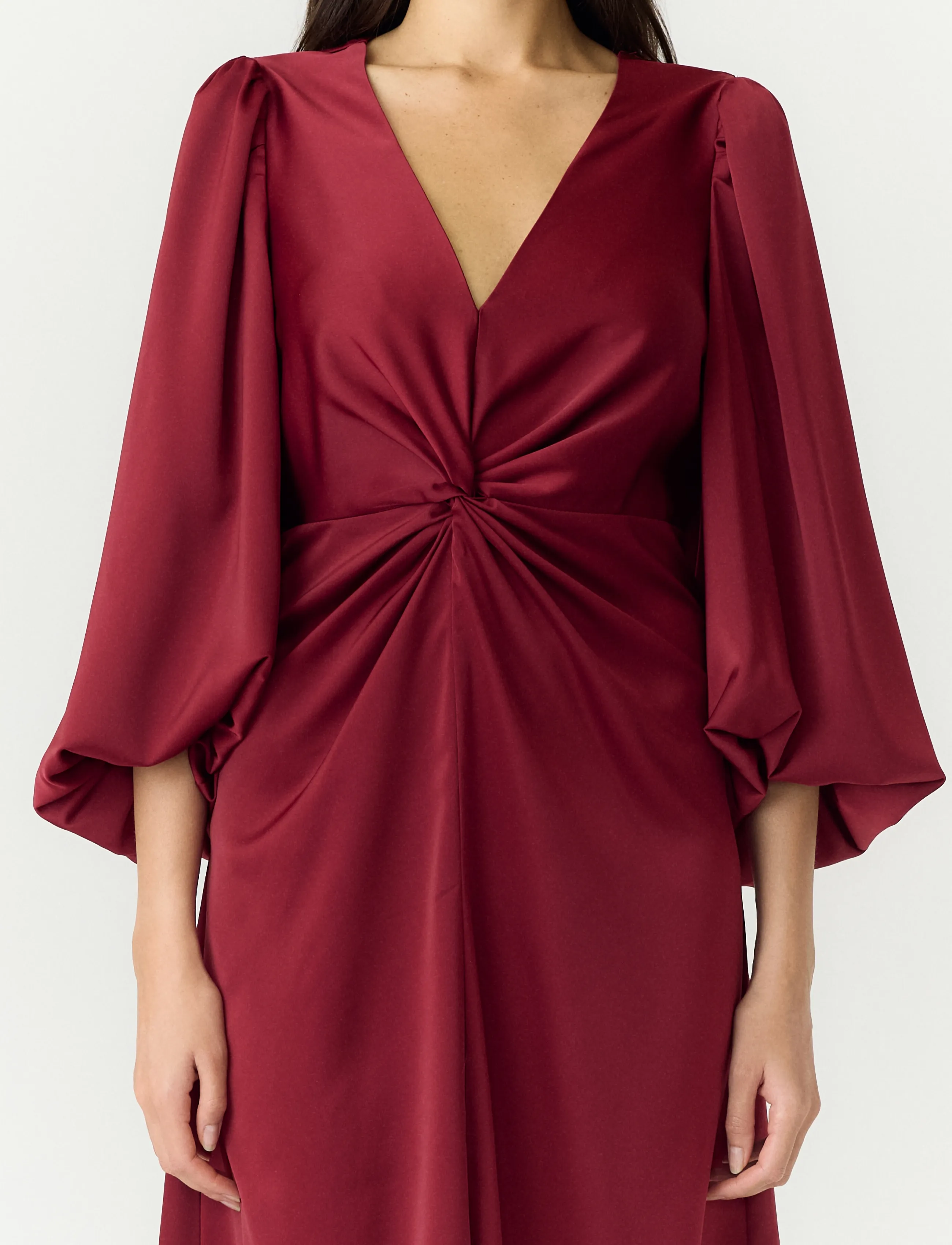 YAS - YASTHEA 3/4 LONG DRESS S. NOOS - evening dresses - tibetan red - 5