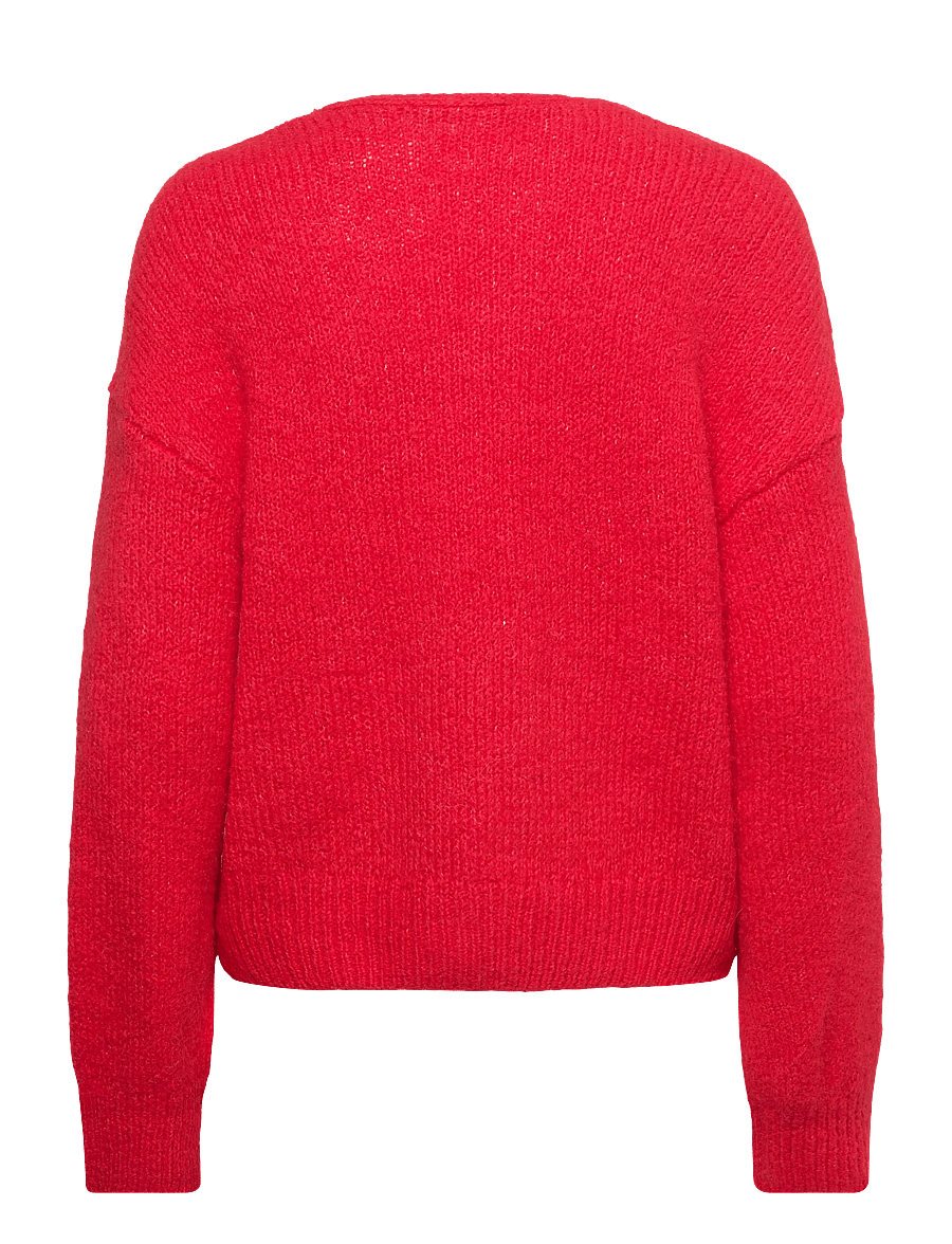 YAS - YASRUBY LS KNIT CARDIGAN S. - D2D - cardigans - jester red - 2