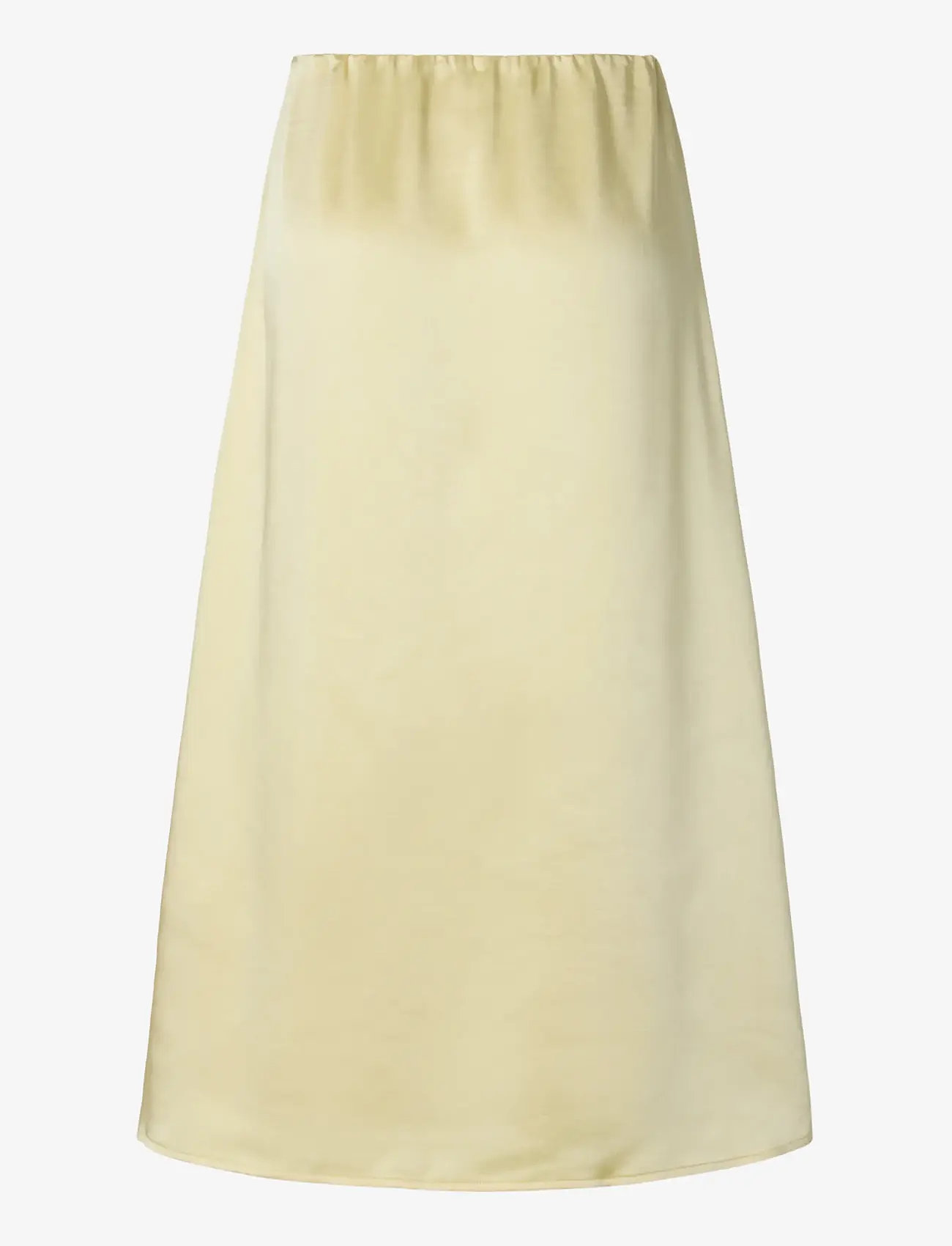 YAS - YASORCHIDA SATIN MIDI SKIRT S. -  SHOW - satinnederdele - anise flower - 2