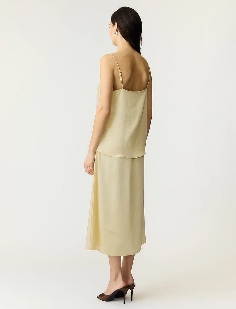 YAS - YASORCHIDA SATIN MIDI SKIRT S. - SHOW - satinnederdele - anise flower - 4