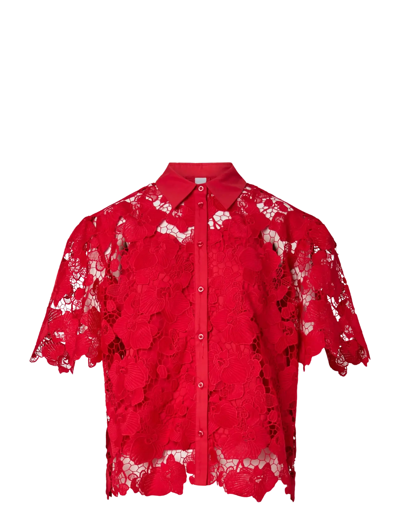 YAS YASGALA 2/4 SHIRT - SHOW - YAS - POINSETTIA / red
