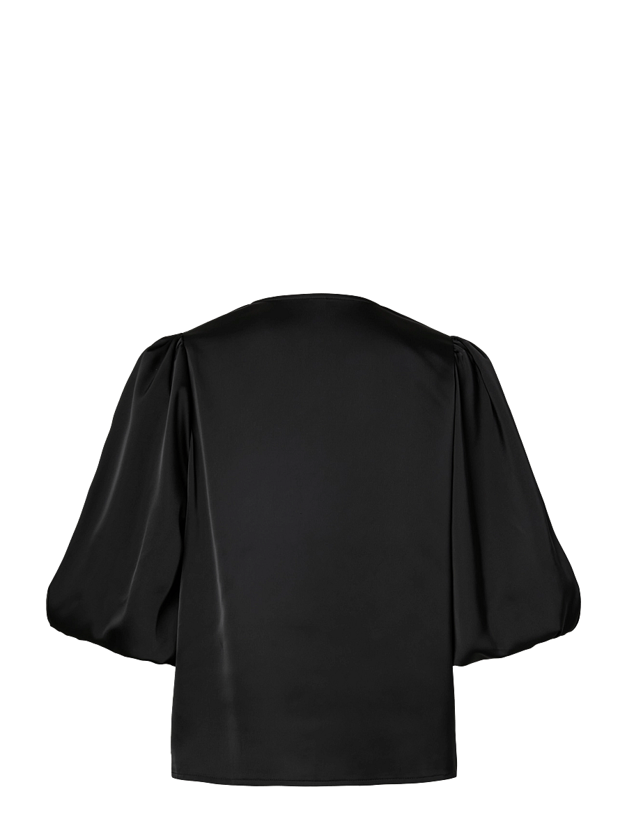 YAS - YASPELLA 2/4 V-NECK TOP S. NOOS - black - 1