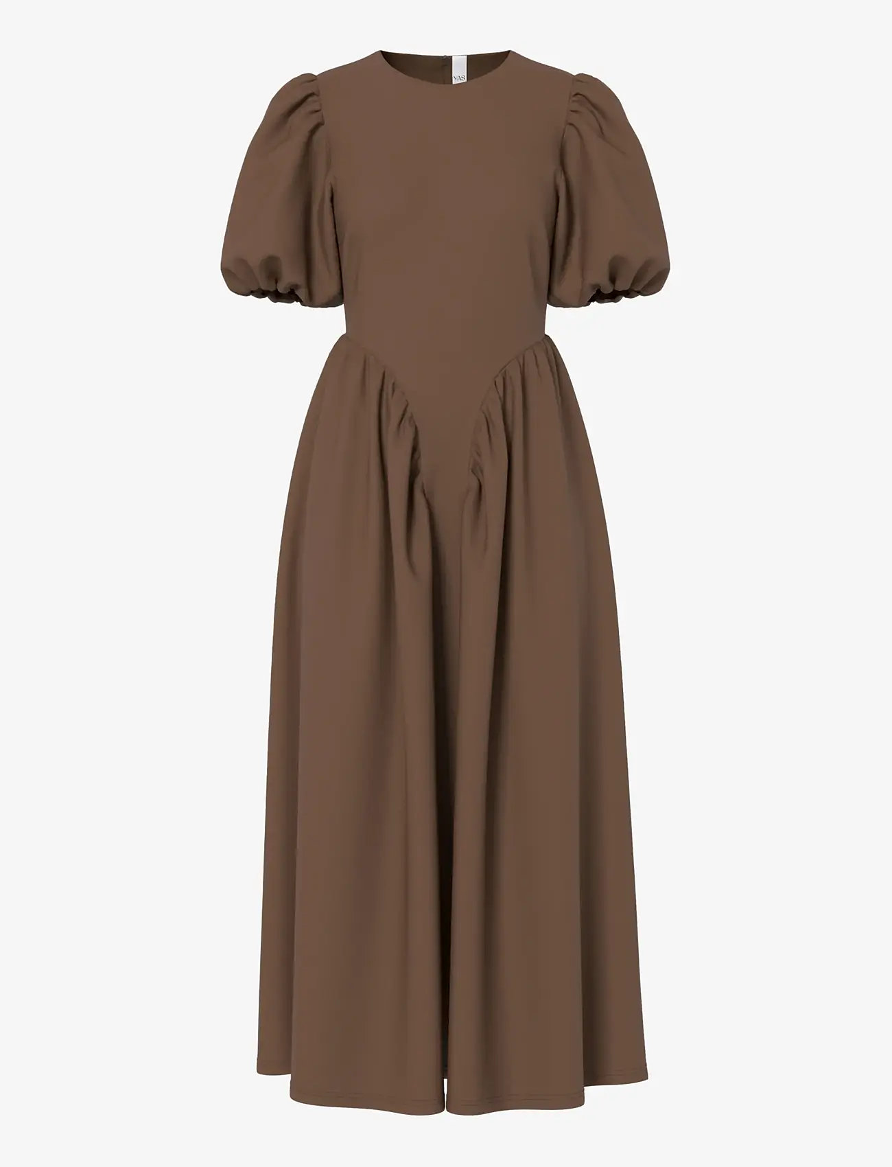 YAS - YASHALLI SS LONG DRESS - PB - maxi kjoler - fondue fudge - 0