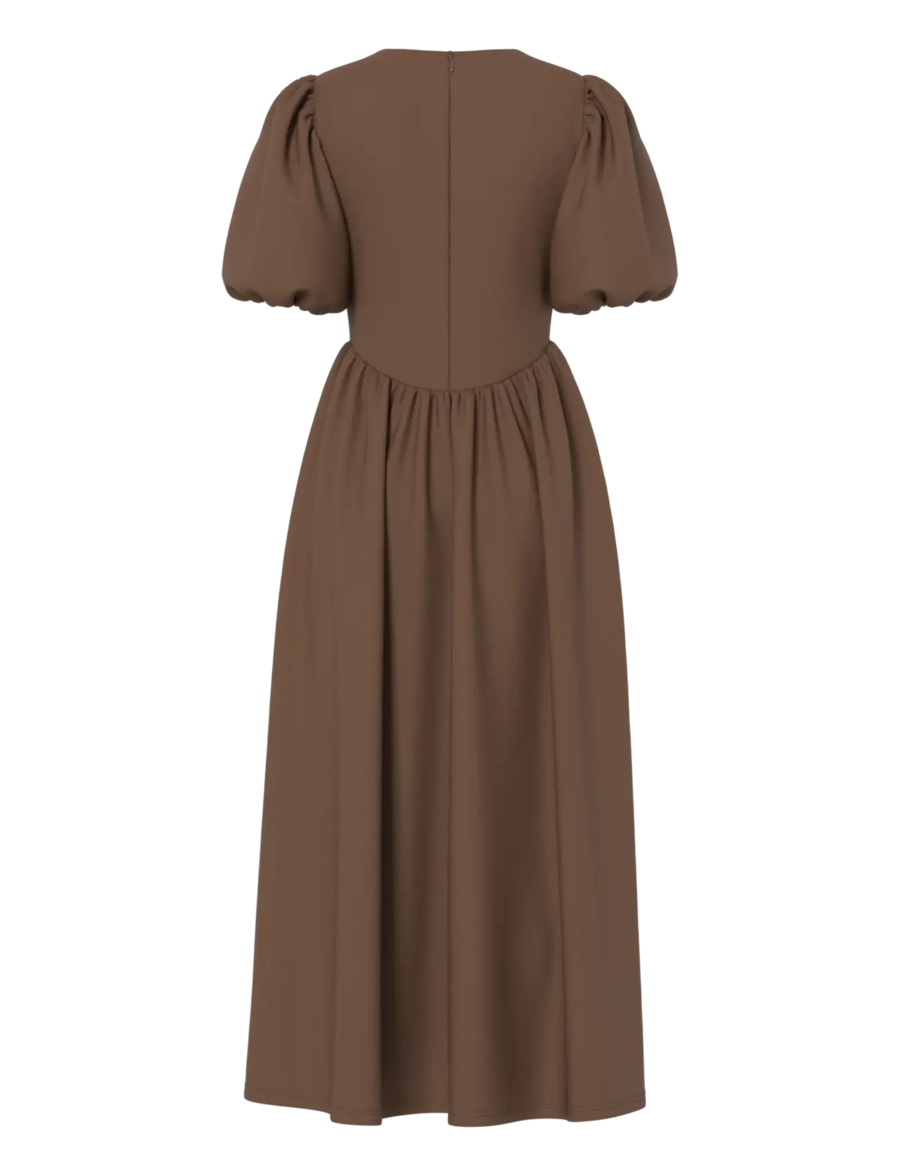 YAS - YASHALLI SS LONG DRESS - PB - maxiklänningar - fondue fudge - 1