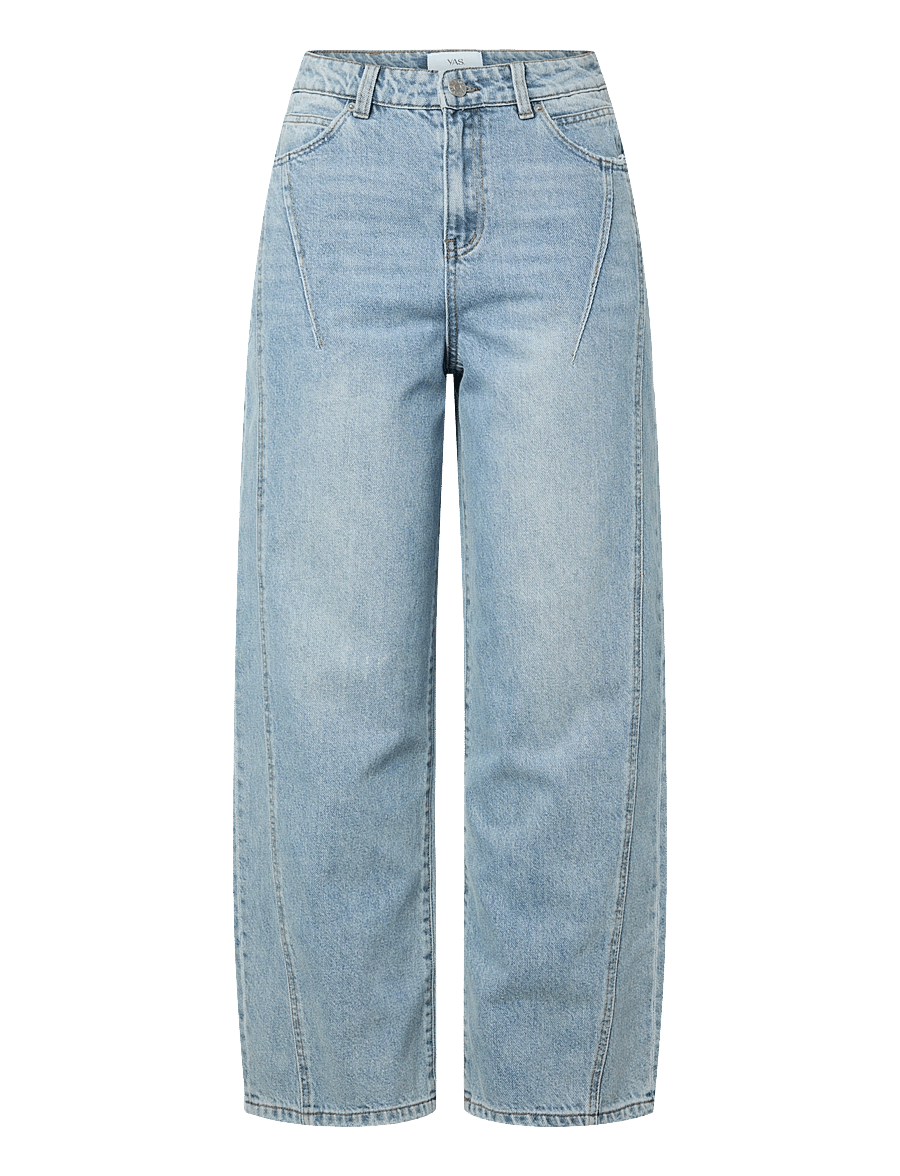 YAS - -YASSKY HW BARREL JEANS S. - barrel jeans - light blue denim - 1