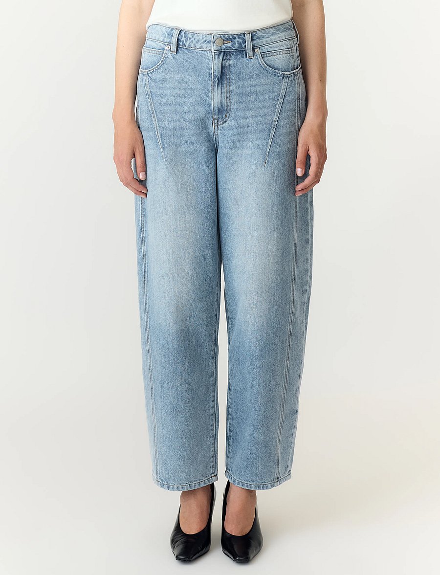 YAS - -YASSKY HW BARREL JEANS S. - barrel jeans - light blue denim - 0