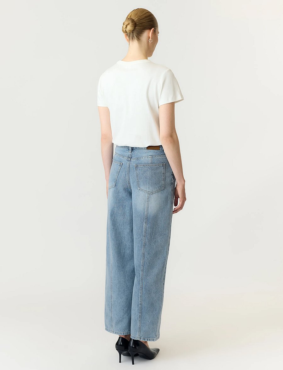 YAS - -YASSKY HW BARREL JEANS S. - barrel jeans - light blue denim - 3