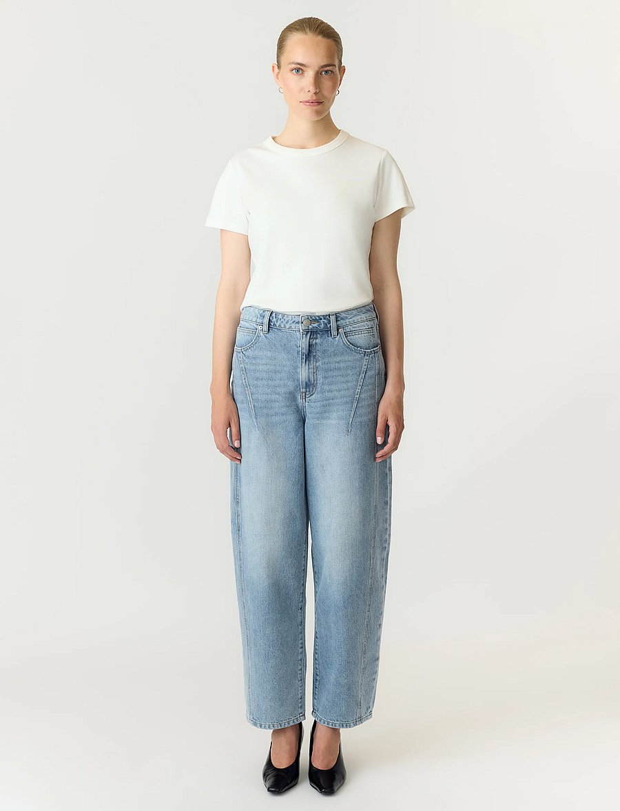 YAS - -YASSKY HW BARREL JEANS S. - barrel jeans - light blue denim - 4