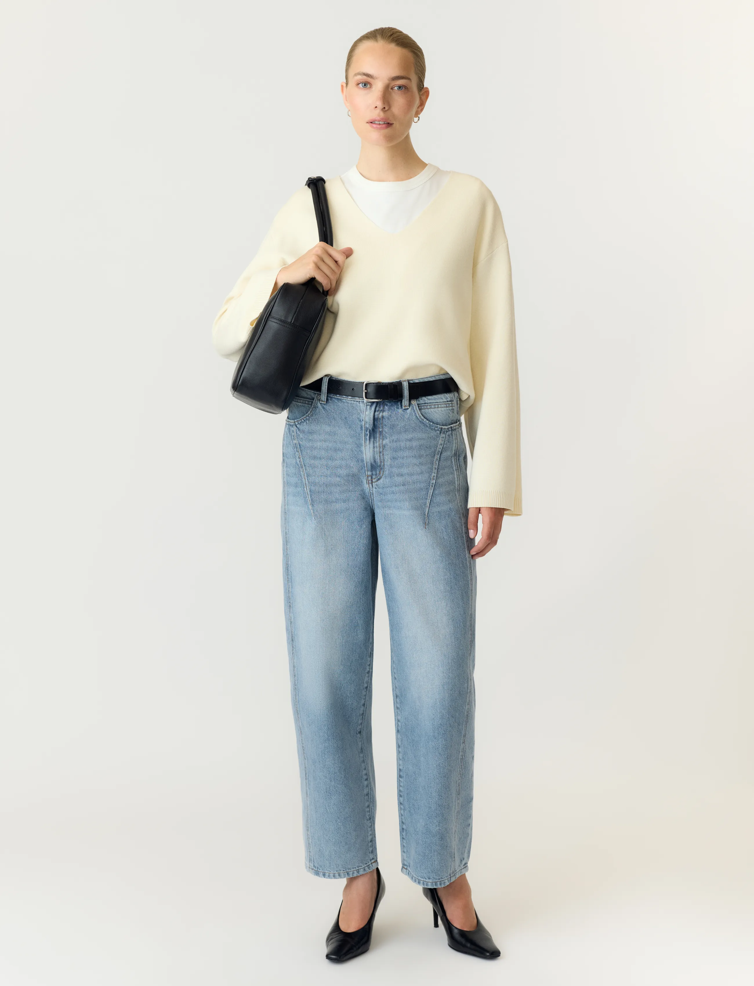 YAS Yassky Hw Barrel Jeans S. dam – bild 6