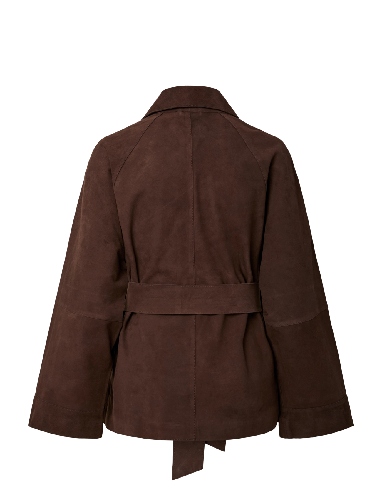 YAS - YASRUNA LS SUEDE KIMONO JACKET - coffee bean - 2